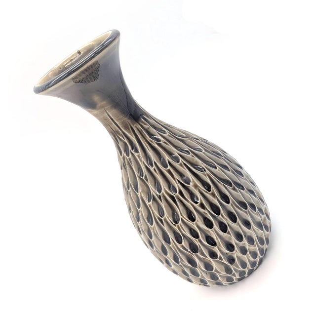 1970s 1970s Studio Pottery Textured Bud Vase For Sale - Image 5 of 10