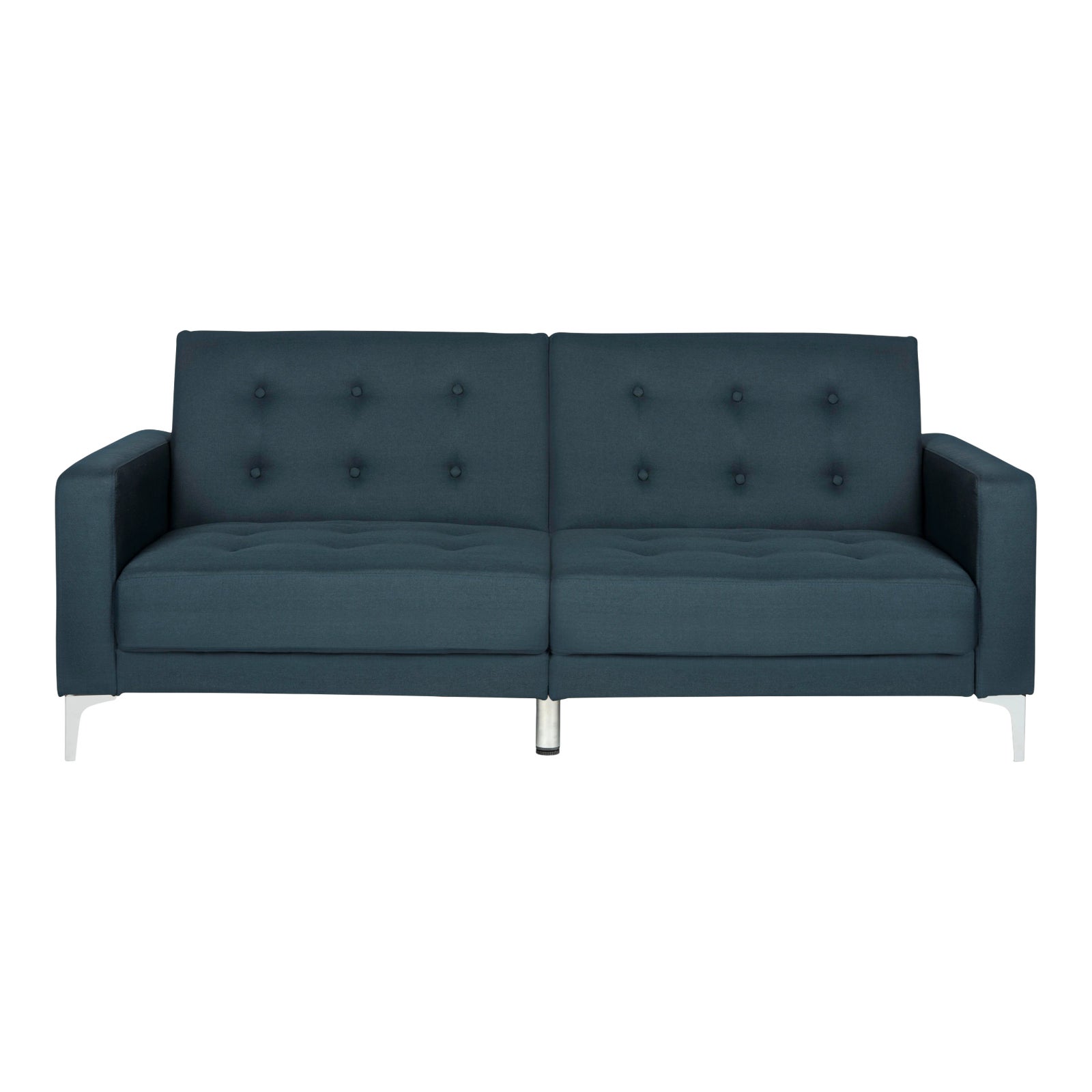 Modern Foldable Futon Bed in Navy Chairish