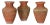1930s Turkish Terracotta Pots - Set of 3 For Sale