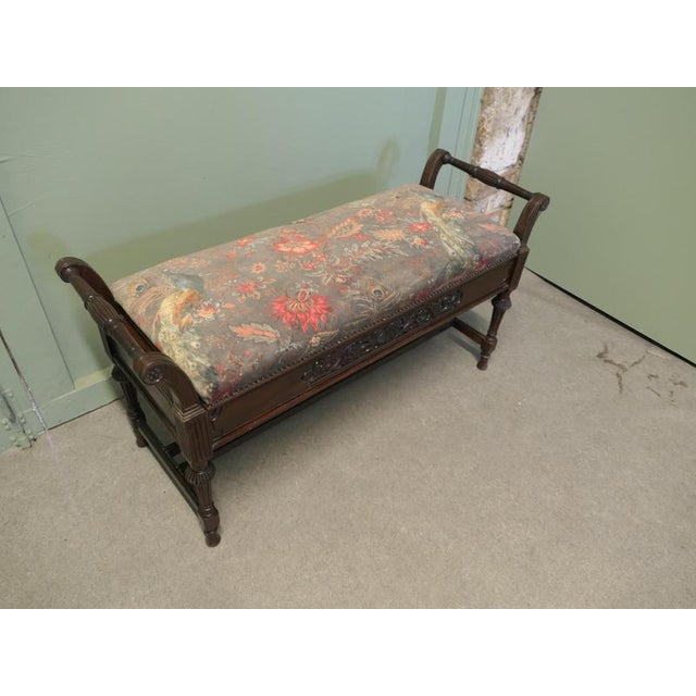 Antique Edwardian Piano Stool, 1900 For Sale - Image 6 of 8