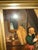 Framed Oil on Board Depicting "Woman Teaching Granddaughter to Saw", Mid-20th Century For Sale - Image 4 of 6