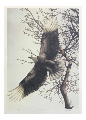 "One of a Kind" Contemporary Wildlife Hand Signed and Numbered Lithograph by Carl Arlen