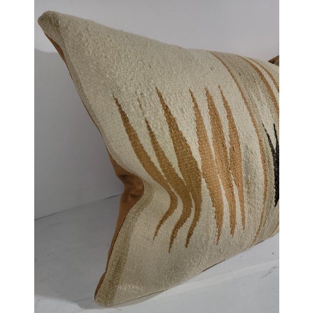 Native American Navajo Indian Weaving Bolster For Sale - Image 3 of 5