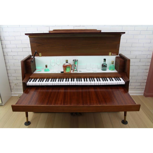 Baldwin Acrosonic MidCentury Modern Piano Wine Bar With Storage Chairish