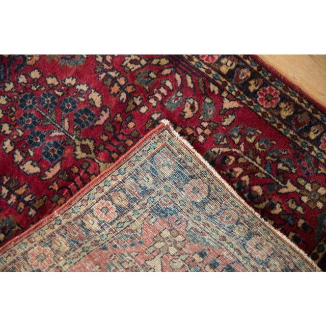 1930s Vintage Fragment Sarouk Rug Mat - 2'3" x 3' For Sale - Image 5 of 9