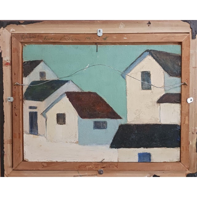 Renslow Parker Sherer Oil on Board 1967 "Rockport" Well-Listed Artist For Sale - Image 6 of 8