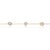 VR Jewels Minimalist 14k Yellow Gold Bezel Set Uncut Diamond Station Chain Bracelet For Sale - Image 4 of 18