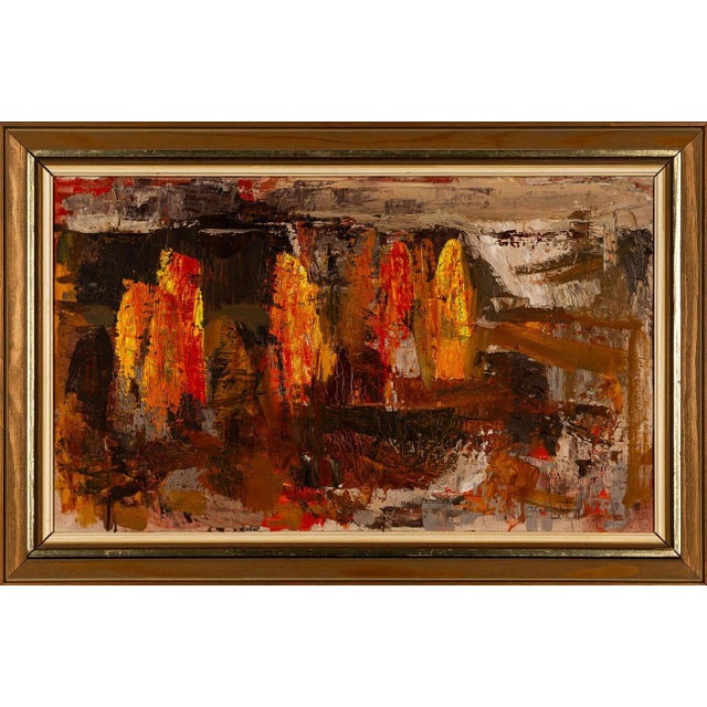 Original Swedish Oil on Canvas – “Landscape” by Ingemar Callenberg – Signed – Vintage & Framed – 64 × 42 cm (25.2" ×...