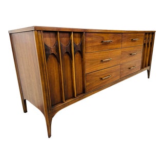 Mid-Century Modern Kent Coffey Perspecta Walnut Dresser For Sale
