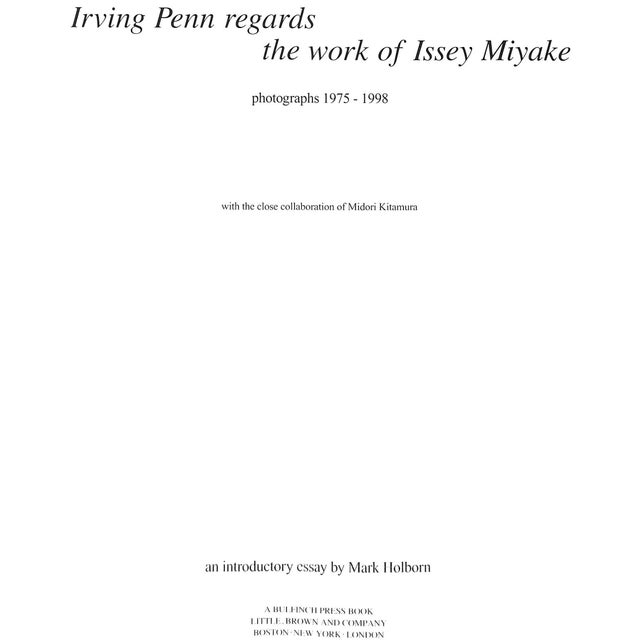 HOLBORN, Mark [essay by] Bulfinch Press 1999 12 3/4" x 11" Issey Miyake (22 April 1938- 5 August 2022) was a Japanese...