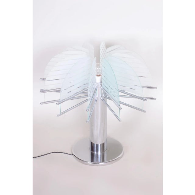 Mid-Century Table Lamp attributed to Kamenický Šenov, 1950s For Sale - Image 9 of 11