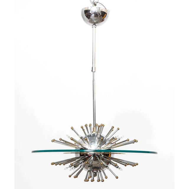 Sputnik Sunburst Chandelier, 1970s For Sale - Image 3 of 9