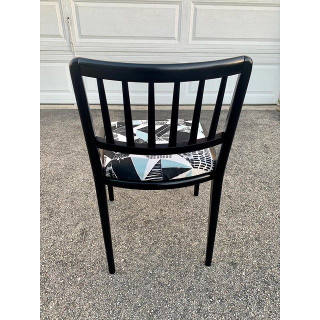 Mid Century Black Spindle Chairs Set Of 4 Chairish