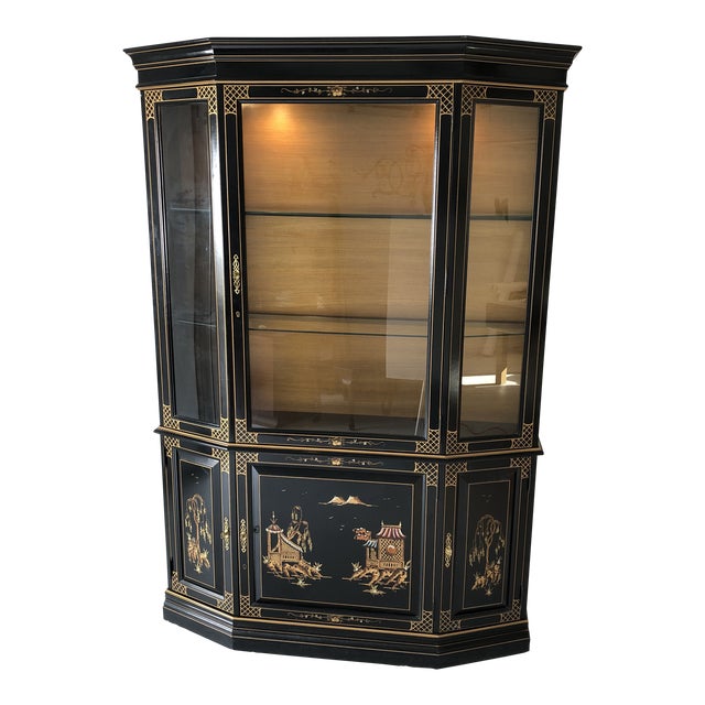 Chinoiserie Lacquered “jasper “ China Chairish