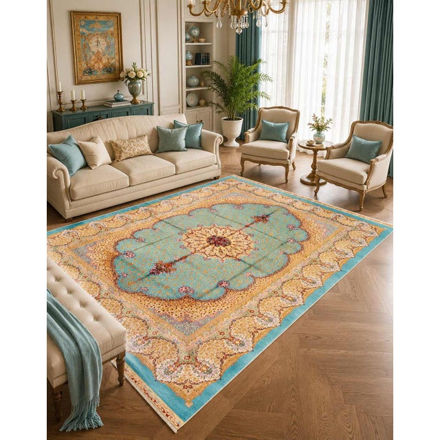 Pasargad DC Exquisite Design Paris Palace Fine Power Loom v. Silk Rug For Sale - Image 4 of 4