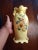 This is an EXQUISITE Yellow Floral 11" Majolica Vase Made in Mexico. Procured during personal travels BOX 36