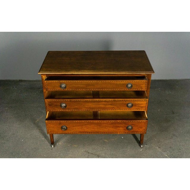 Brown English Style Chest of Drawers For Sale - Image 8 of 15