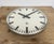 White Industrial Acrylic Glass Station Wall Clock from Tn, 1960s For Sale - Image 8 of 17