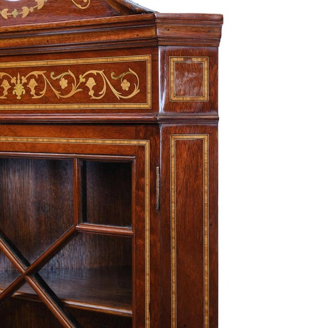 Edwardian Corner Display Cabinet, England, 1900 For Sale - Image 6 of 8