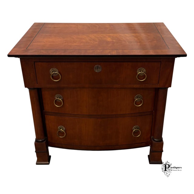 Vintage Henredon French Empire Style Mahogany Nightstands - Pair For Sale In Greensboro - Image 6 of 12