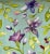 Textile 20" Square Decorative Throw Pillow With a Playful Purple and Pink Floral Pattern Dotted With Buzzing Bees and Butterflies - Made in the U K For Sale - Image 7 of 12