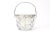 Vintage Sterling Silver Overlay Glass Fruit & Flower Basket Bowl Ice Bucket For Sale - Image 4 of 10