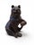 A charming and highly decorative 19th-century Black Forest carved wooden bear inkwell, finely hand-carved and retaining...