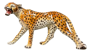 Large Italian Ceramic Leopard Statue, 1960s