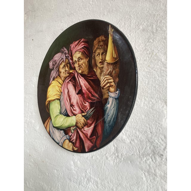 Earthenware Ceramic Plate by Achille Farina For Sale - Image 3 of 10