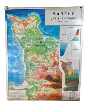 Double Map of Mancha, France