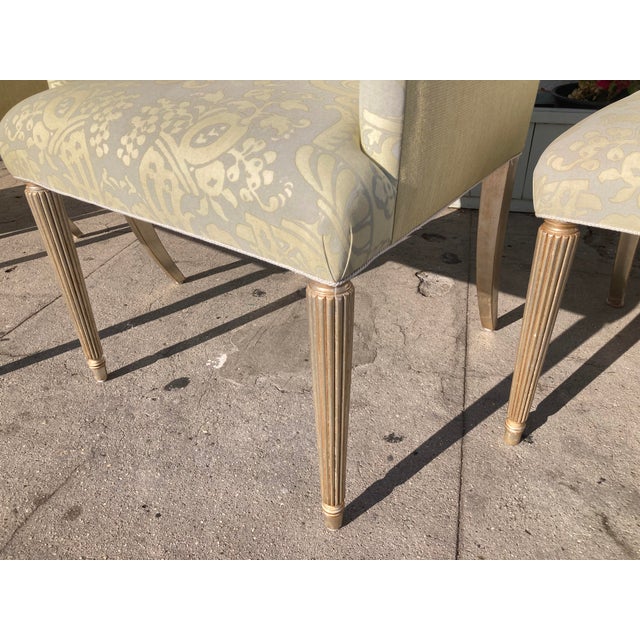 Fortuny Dining Chairs With Silver Leaf Finish - Set of 6 For Sale - Image 11 of 13