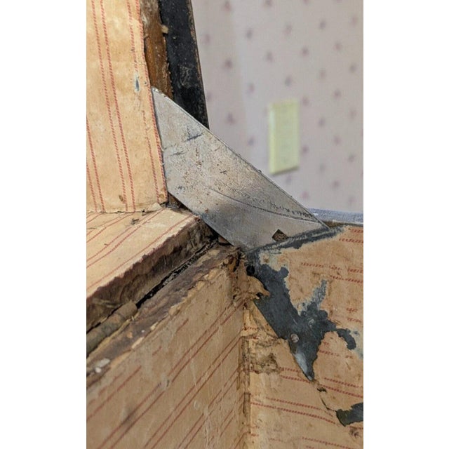 French Antique Louis Vuitton Canvas Steamer Trunk (Large) For Sale - Image 3 of 17