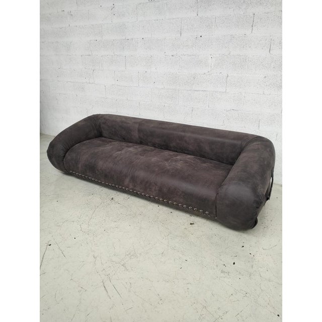 Anfibio Sofa Bed in Leather by Alessandro Becchi for Giovannetti, 1970s For Sale - Image 4 of 18
