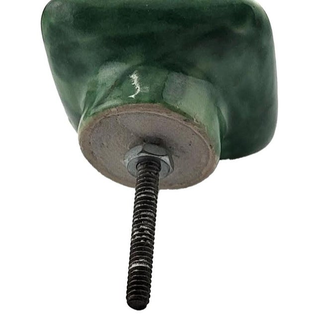 1980s Mexican Talavera Pottery Cabinet & Drawer Pulls - Set of 7 For Sale - Image 5 of 5