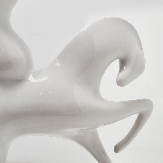 Mid-Century Art Deco Porcelain Lady Godiva Figurine by Jaroslav Ježek for Royal Dux, 1959 For Sale - Image 6 of 18