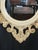 1960 Italian Art Nouveau Style Hand Carved Hand Painted Gilded Round Mirror For Sale - Image 12 of 18