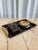 Breathtaking and ultra rare set of centrepieces by Team Guzzini, 1970s. Simply amazing, Christian Dior style tortoiseshell...
