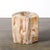 Polished Petrified Wood Side Table/Stool W/ Agate Inclusions & Natural Graining For Sale - Image 4 of 10