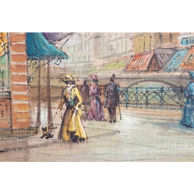 Paris et la belle époque is an artwork realized by Roberto Regalier in the mid-20th Century. 50X50 cm, 83 x 73 cm frame...