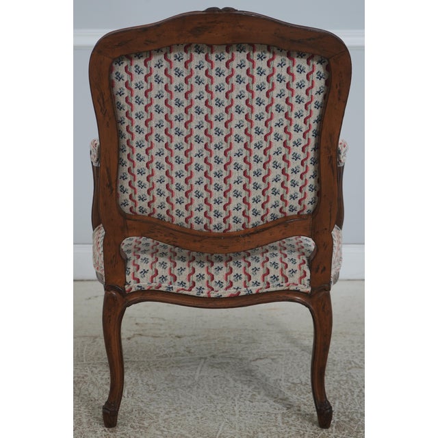 Pair Don Rousseau French Louis XV Open Armchairs For Sale - Image 4 of 18