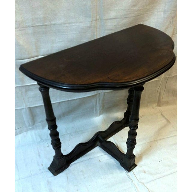 1940s American Imperial Furniture Mahogany Demilune End Table Chairish