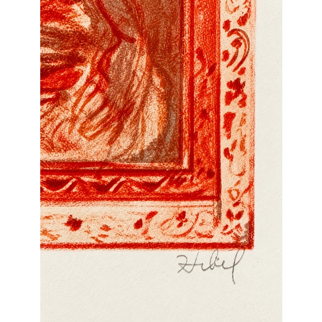 Edna Hibel (American, 1917–2014), David & Bathsheba, an original stone lithograph, hand-signed “Hibel” and designated...