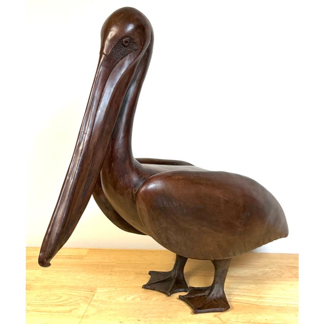 Monumental Art Moderne Bronze Pelican Sculpture, Streamline Moderne Style, Circa 1930s/1940s Possibly inscribed/signed...