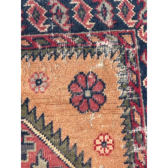 Small Vintage Azerbaijan Rug, 1940s For Sale - Image 3 of 14