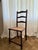 Beautiful Antique Jacobean-style barley twist side chair featuring a richly detailed carved wood frame and classic woven...