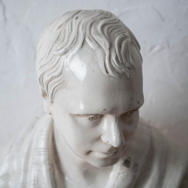 After Sir Francis Chantrey, Library Bust of Sir Walter Scott, Circa 1840 For Sale - Image 9 of 13