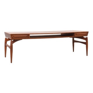 Mid-Century Modern Teak Coffee Table by Johannes Anderen for Trensum Möbelfabrik, 1960s For Sale