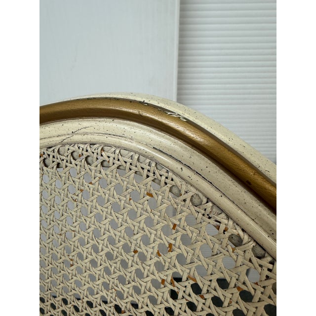 French Provincial Accent Bergere Chair, Vintage For Sale - Image 11 of 12