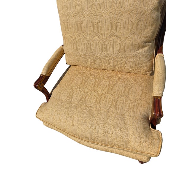 Thomasville TRS Furniture Inc. Armchair Regency Bergere Lounge Chair Louis XV For Sale - Image 12 of 15