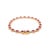 Metal 3.71 CTW Ruby Halo Diamond Modern Tennis Bracelet in 14k Yellow Gold For Sale - Image 7 of 14